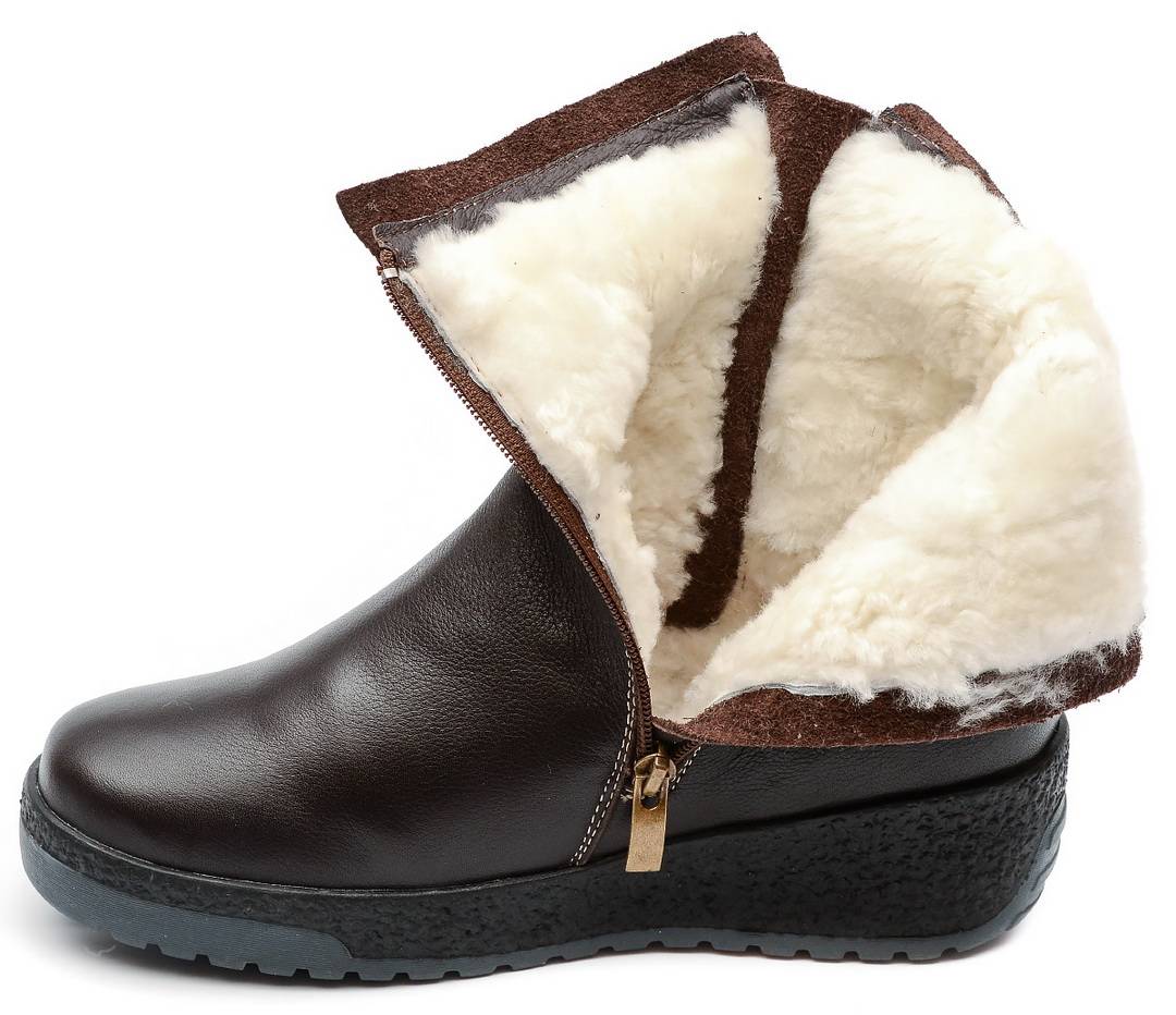 женские сапоги натуральная кожа натуральный мех gugu германия