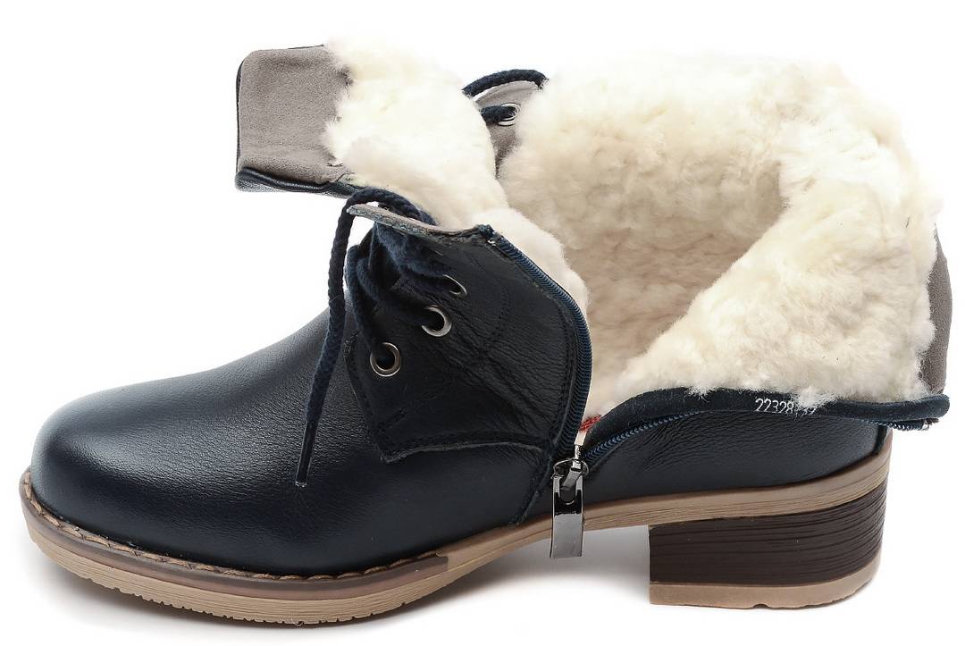 женские ботинки натуральная кожа / 100% шерсть gugu германия