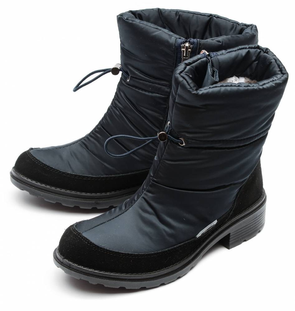 женские дутики джоржия текстиль/ натуральная кожа/ им алми россия