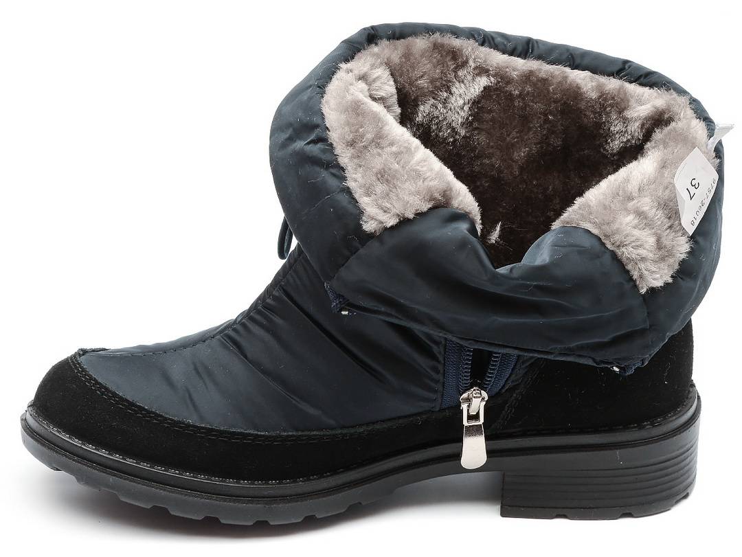 женские дутики джоржия текстиль/ натуральная кожа/ им алми россия