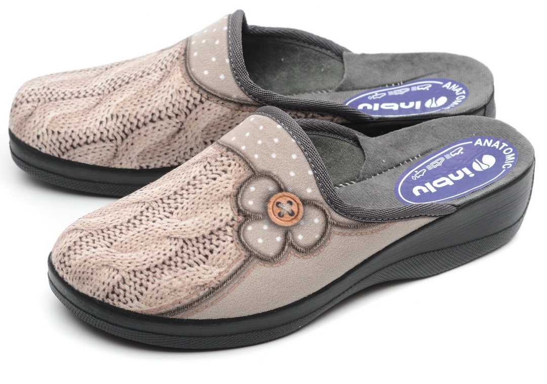 женские тапочки  песочный inblu италия