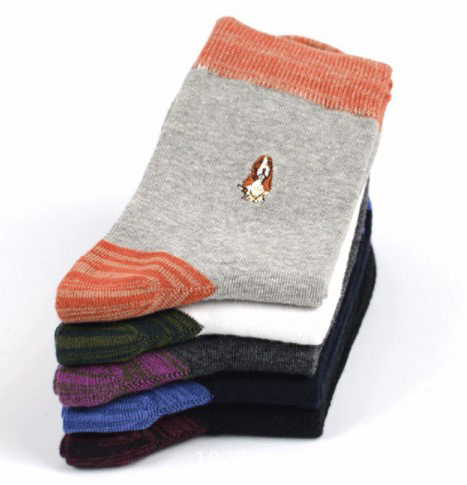 носки с цветной пяткой 39-41 hush puppies