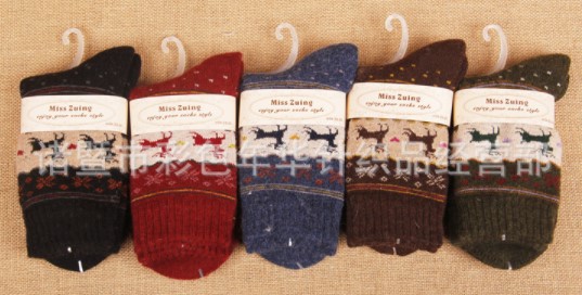 носки ангора олени 36-41 miss zuing