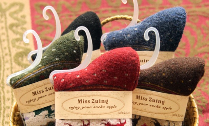 носки ангора олени 36-41 miss zuing