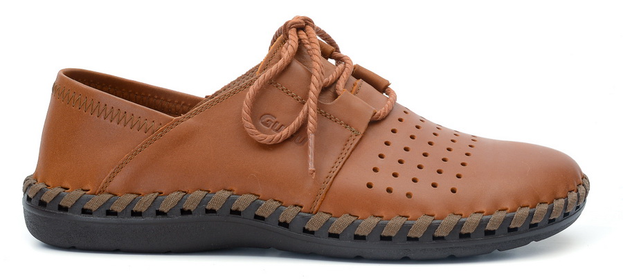 мужские мокасины с перфорацией натуральная кожа gugu германия