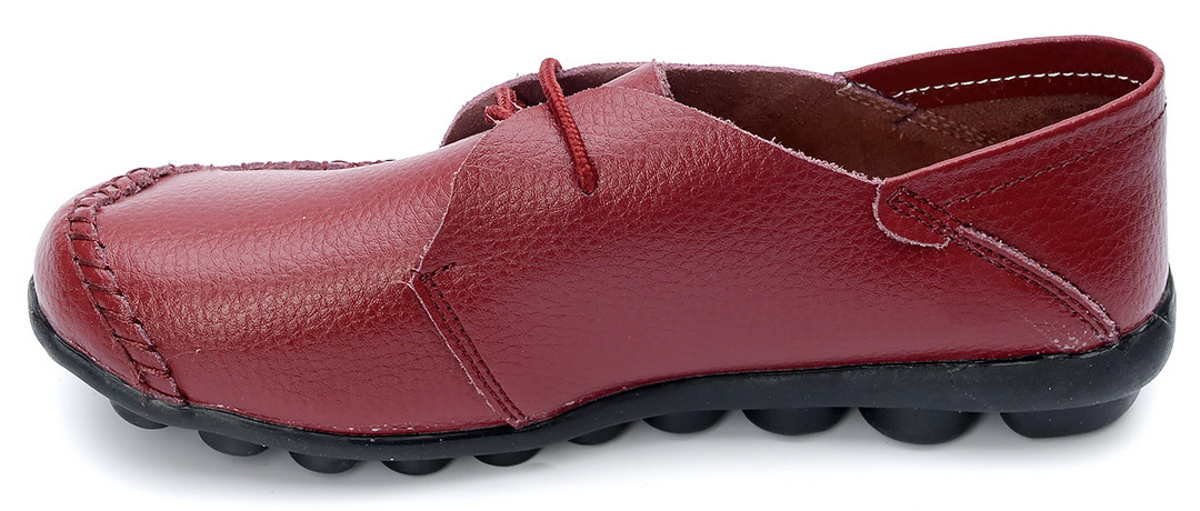 женские мокасины на шнурке натуральная кожа bnf тайвань