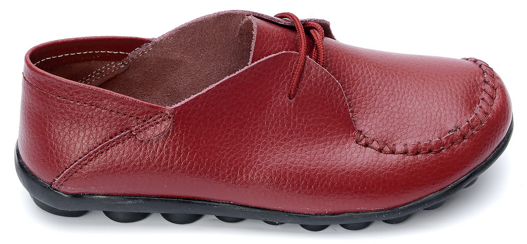 женские мокасины на шнурке натуральная кожа bnf тайвань