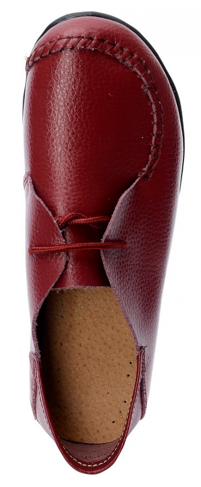 женские мокасины на шнурке натуральная кожа bnf тайвань