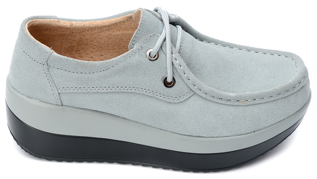 женские мокасины на танкетке натуральная замша binifoot тайвань 