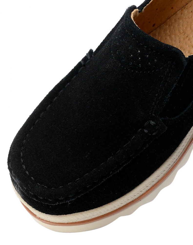 женские мокасины на танкетке натуральная замша bnf тайвань