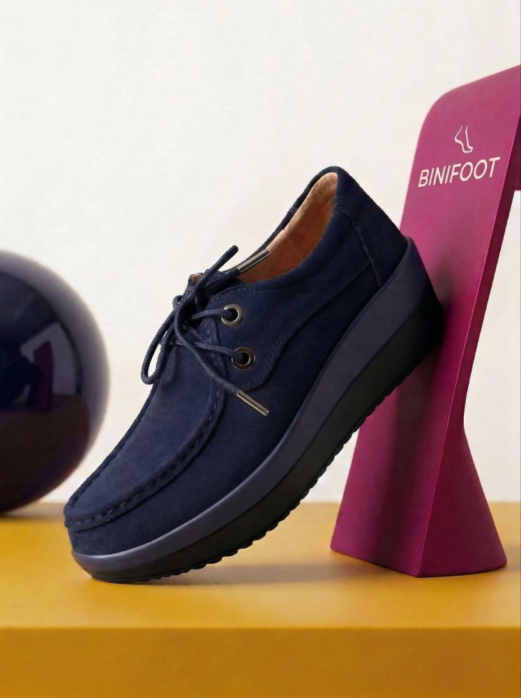 женские мокасины на танкетке натуральная замша binifoot тайвань 