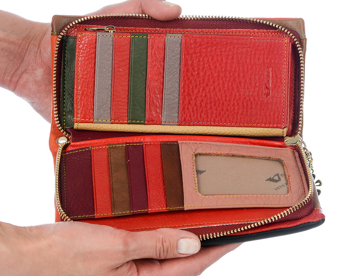  кошелек с ремешком для руки натуральная кожа vereva тайвань