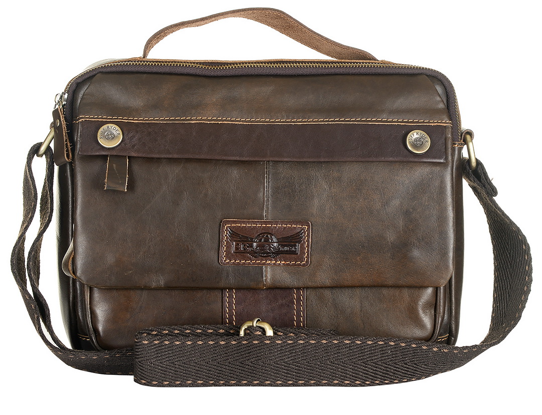 мужской портфель  натуральная кожа ruff ryder австрия