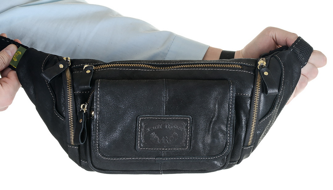 мужская сумка  на пояс натуральная кожа ruff ryder австрия
