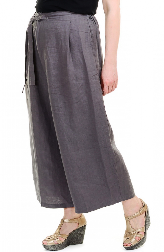 брюки 100% лен pinkpolka  корея