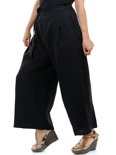 брюки 100% лен pinkpolka  корея