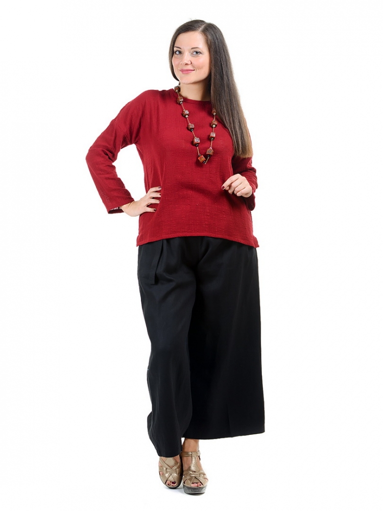 брюки 100% лен pinkpolka  корея