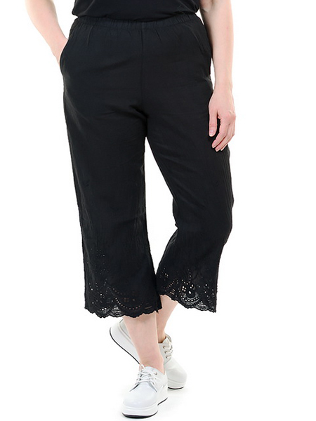 брюки с ришелье 100% хлопок корея