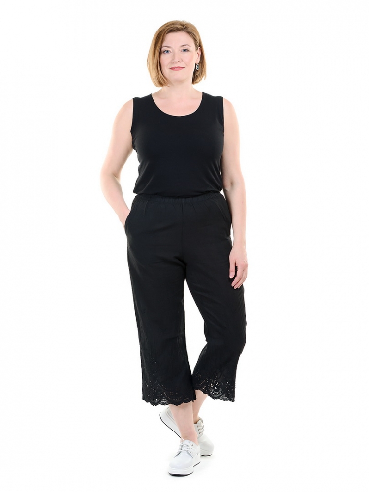 брюки с ришелье 100% хлопок корея