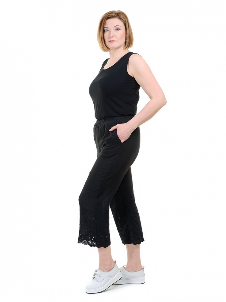 брюки с ришелье 100% хлопок корея