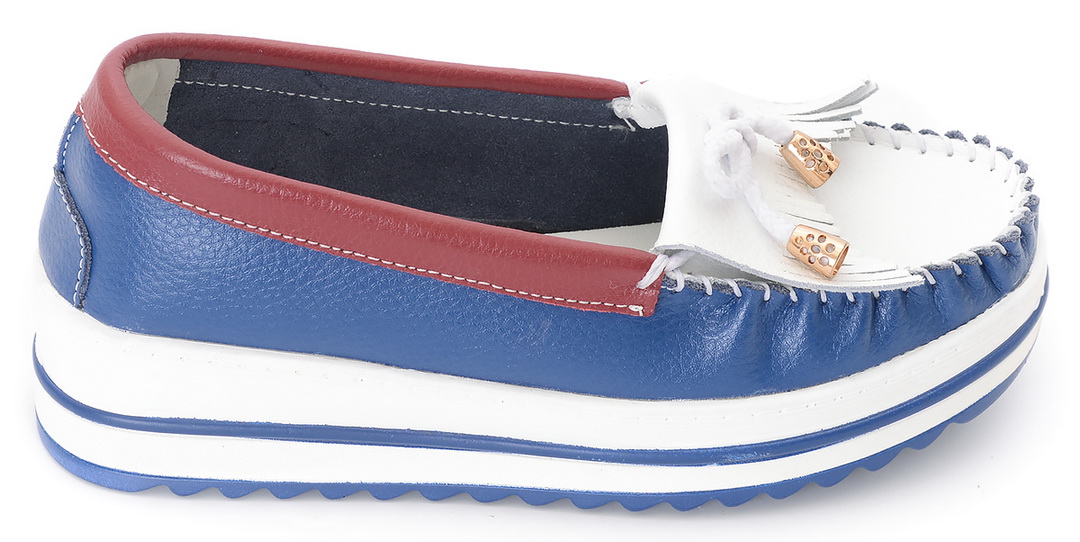 женские мокасины на танкетке натуральная кожа bnf тайвань