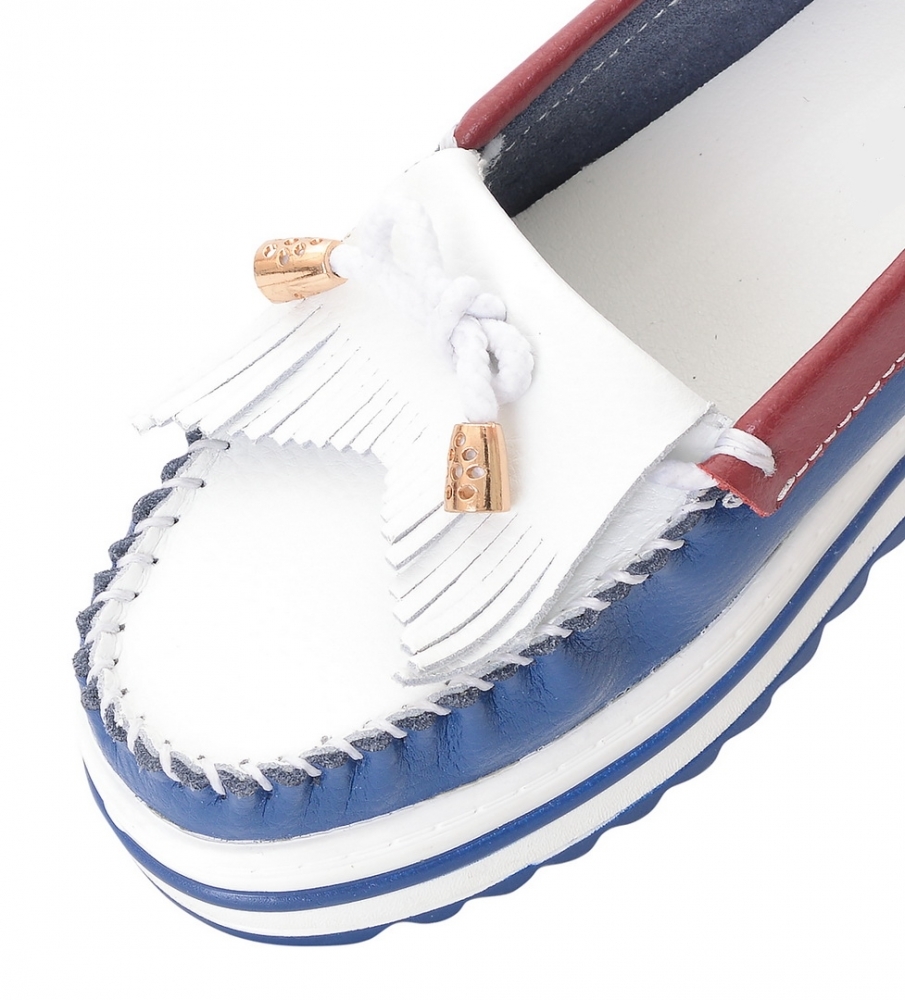 женские мокасины на танкетке натуральная кожа bnf тайвань