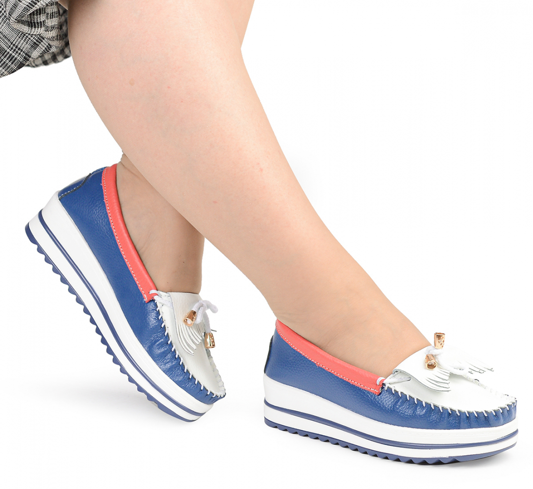 женские мокасины на танкетке натуральная кожа bnf тайвань