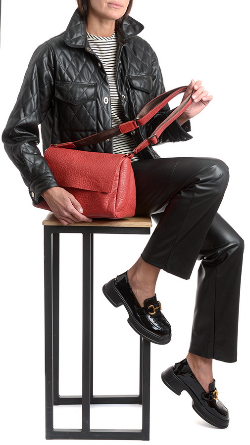 женская сумка натуральная кожа  kikilok корея