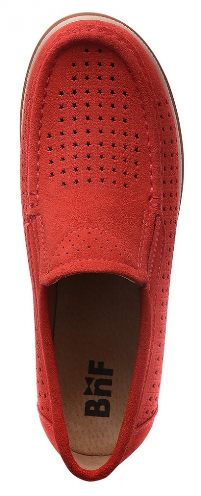 женские мокасины с перфорацией натуральная кожа(замша) bnf тайвань