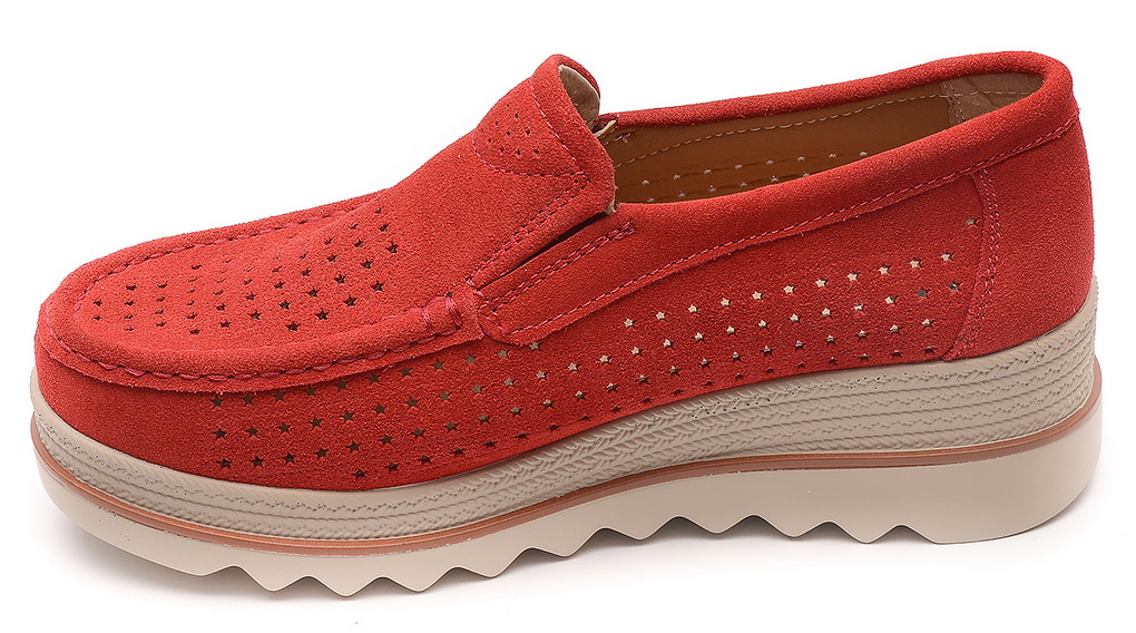 женские мокасины с перфорацией натуральная кожа(замша) bnf тайвань