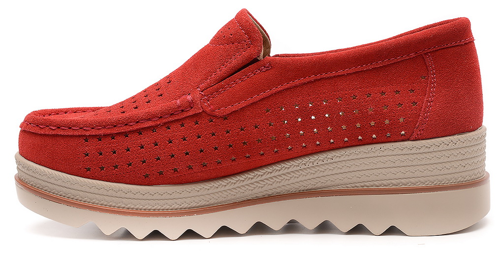 женские мокасины с перфорацией натуральная кожа(замша) bnf тайвань