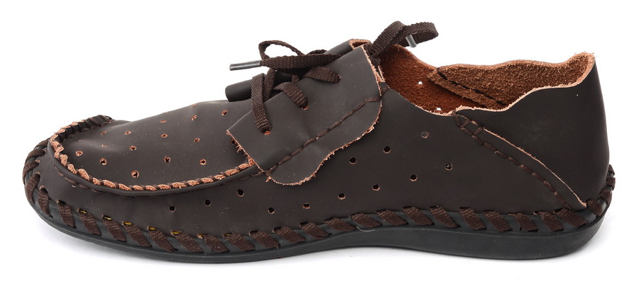 мужские мокасины с перфорацией натуральная кожа gugu германия