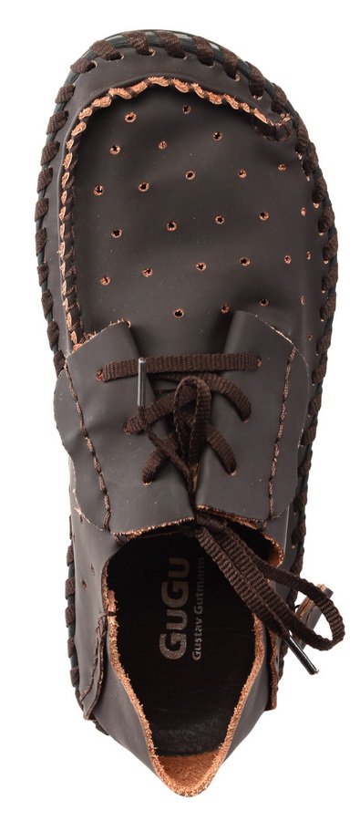 мужские мокасины с перфорацией натуральная кожа gugu германия