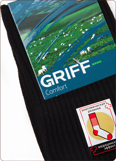 comfort носки муж медиц  резинка griff  италия