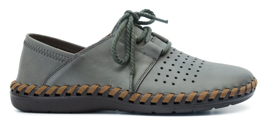 мужские мокасины с перфорацией натуральная кожа gugu германия