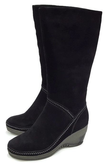 женские сапоги натуральная замша натуральный мех gugu германия