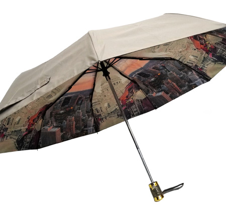 sh6822 зонт автомат города 2-х цветный красный shine england/prc