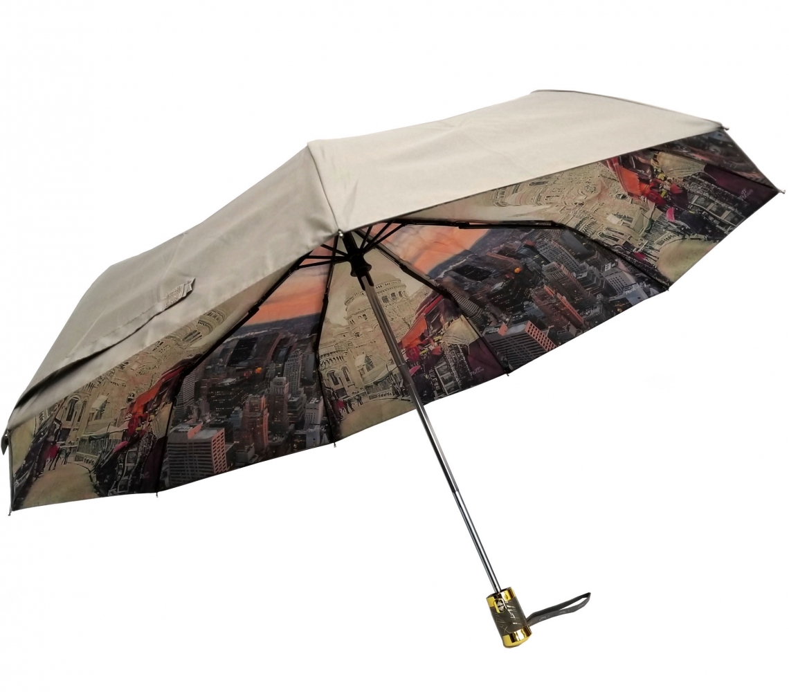 sh6822 зонт автомат города 2-х цветный красный shine england/prc