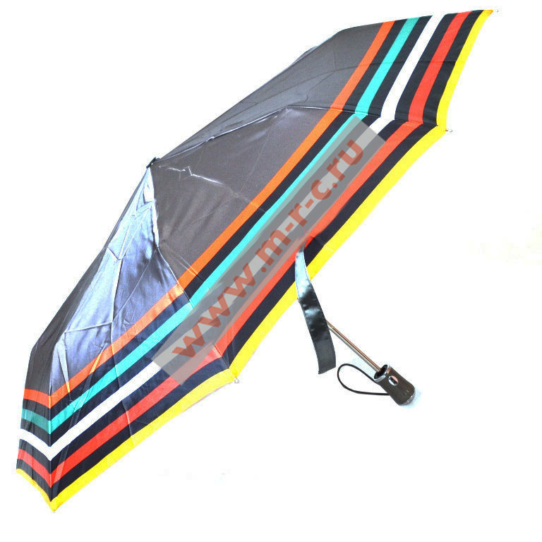 зонт автомат облегчен яркие полоски серый sponsa германия/prc