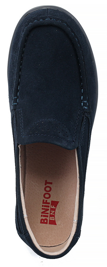 женские мокасины на танкетке натуральная замша binifoot тайвань 