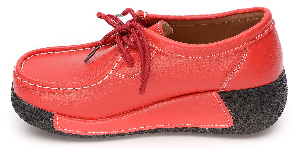 женские мокасины на танкетке натуральная кожа binifoot/bnf тайвань