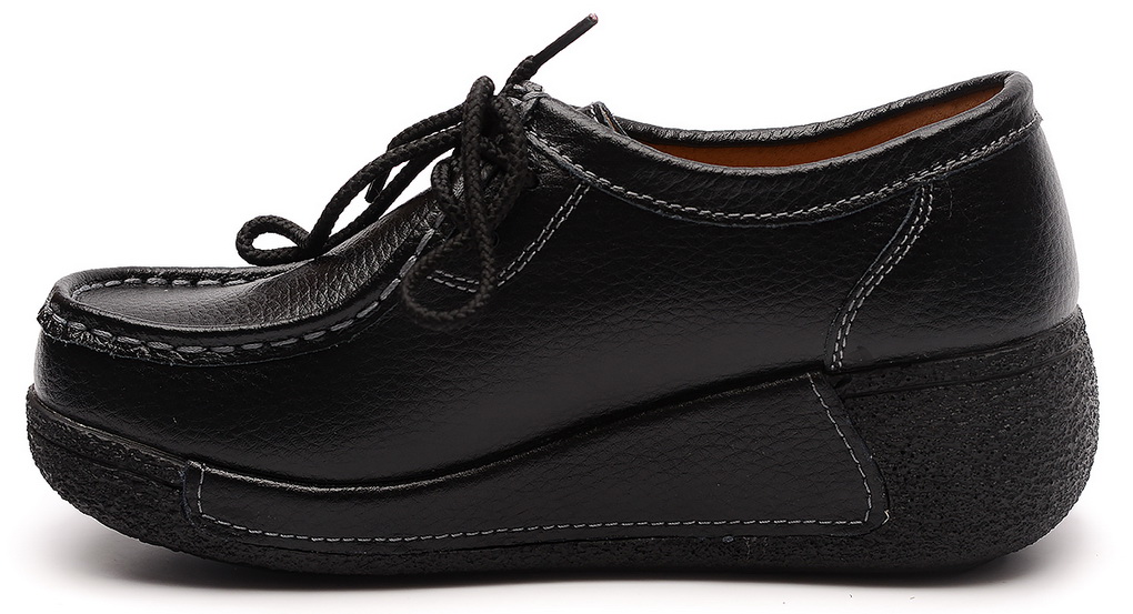 женские мокасины на танкетке натуральная кожа binifoot/bnf тайвань