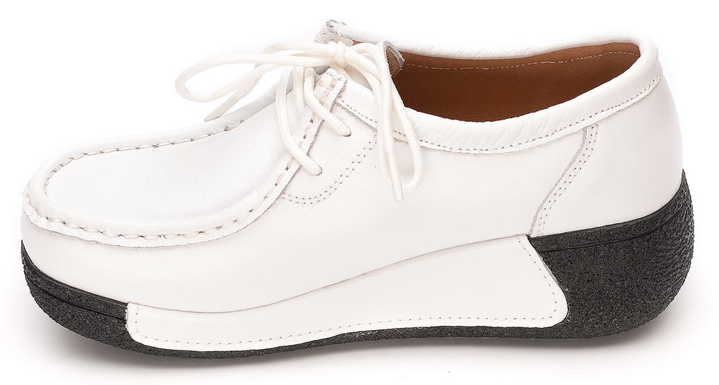 женские мокасины на танкетке натуральная кожа binifoot/bnf тайвань