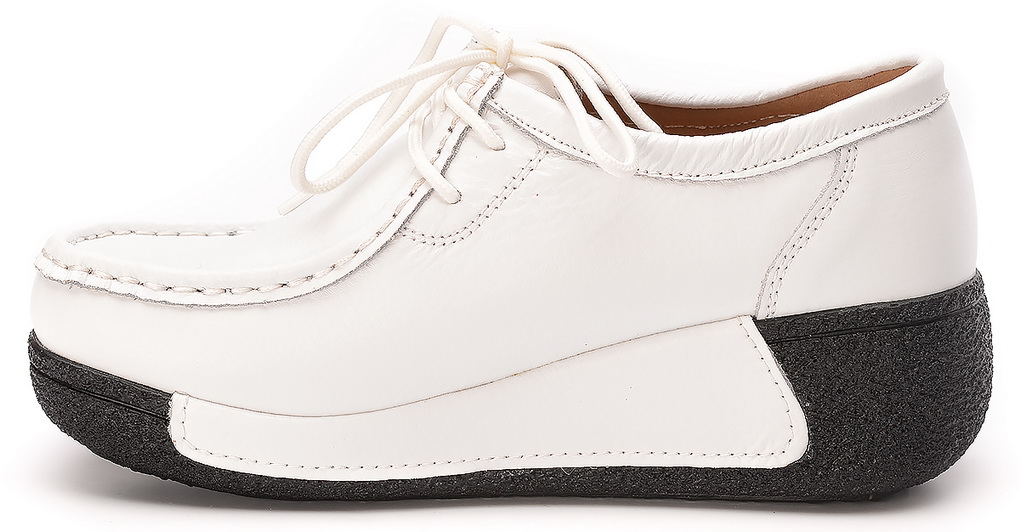 женские мокасины на танкетке натуральная кожа binifoot/bnf тайвань