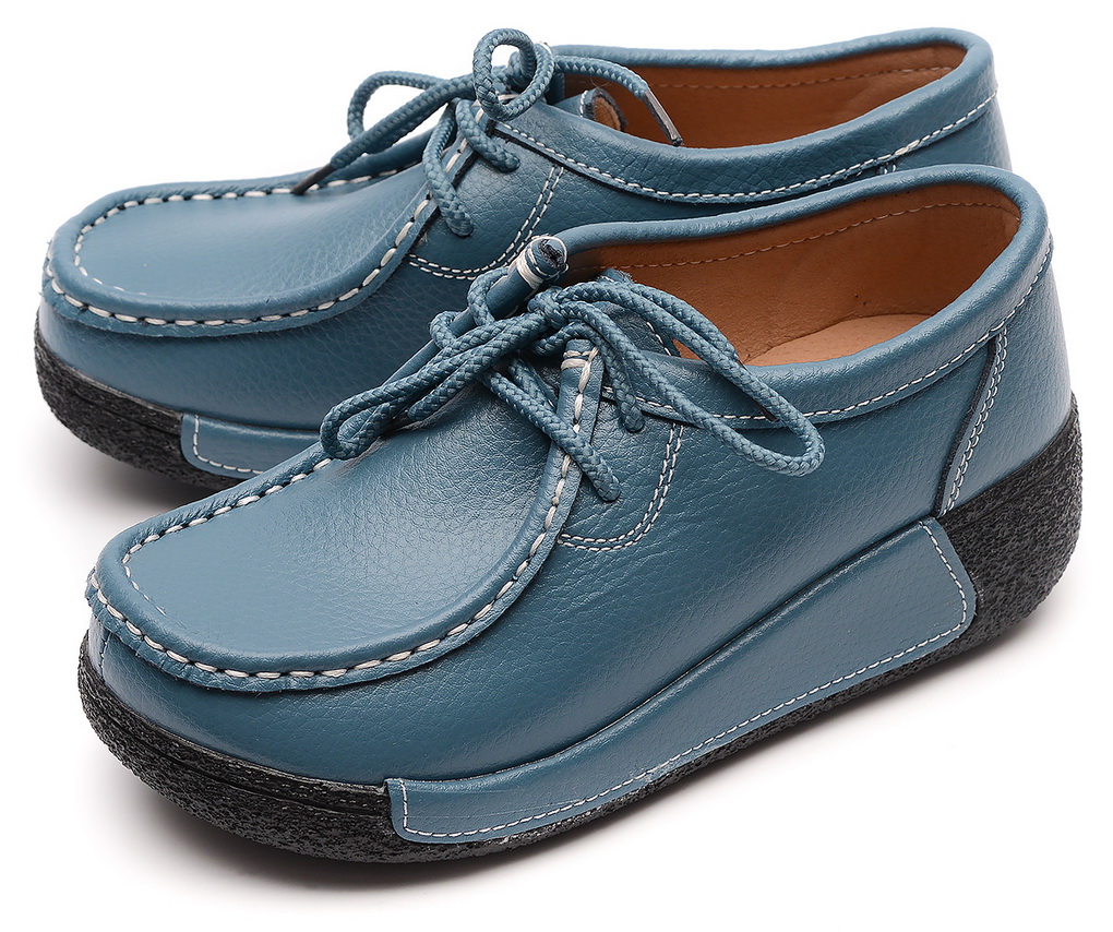 женские мокасины на танкетке натуральная кожа binifoot/bnf тайвань