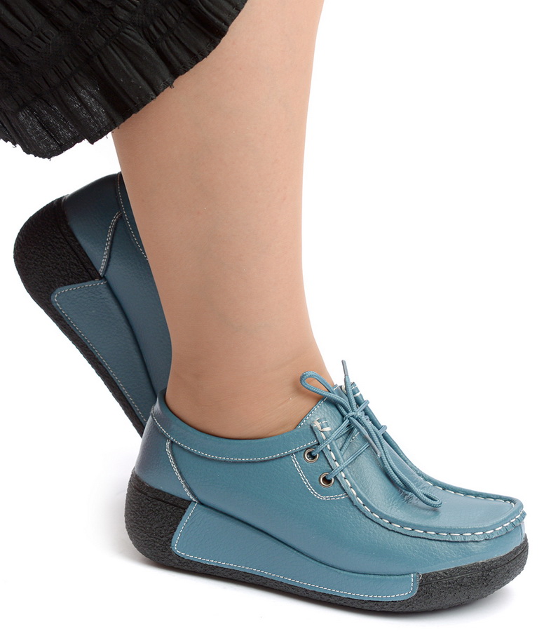 женские мокасины на танкетке натуральная кожа binifoot/bnf тайвань