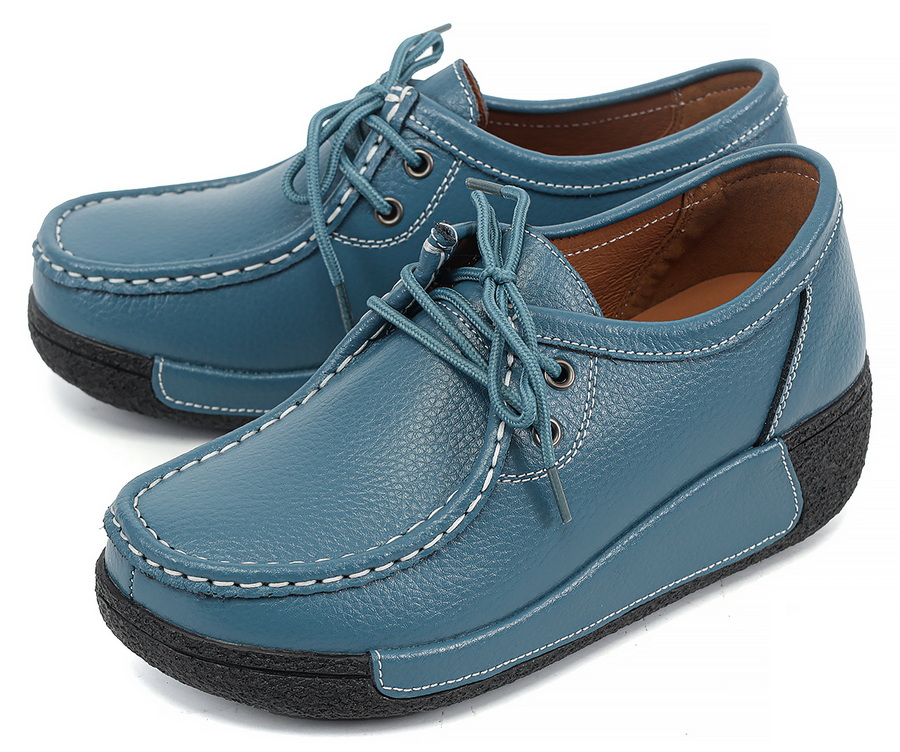 женские мокасины на танкетке натуральная кожа binifoot/bnf тайвань