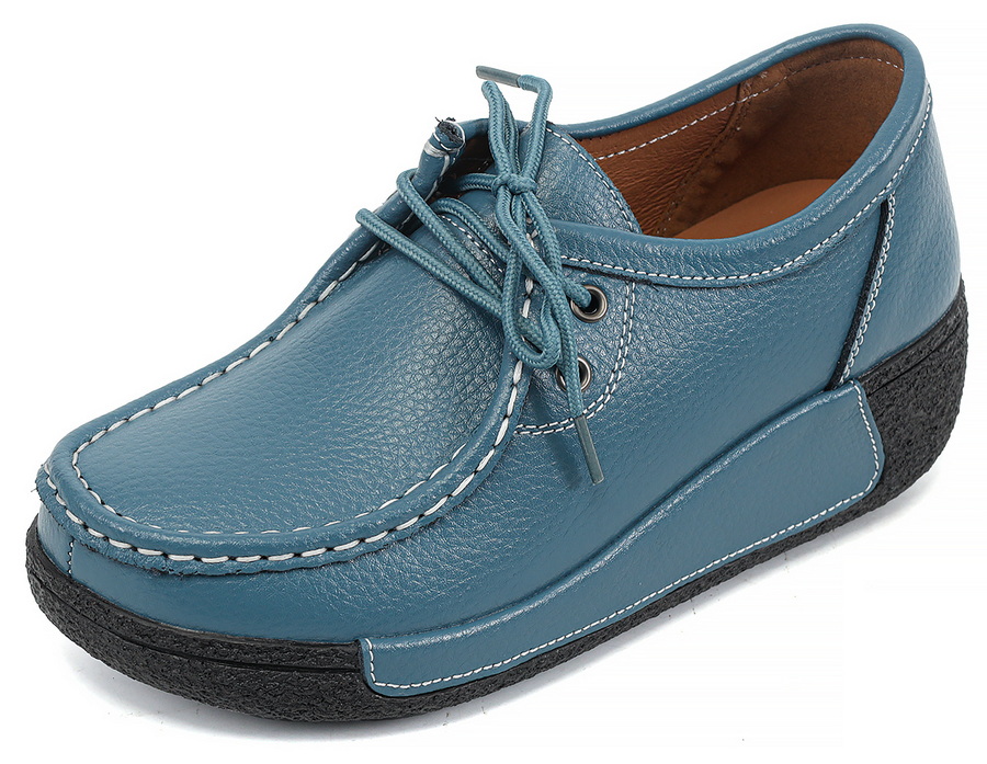 женские мокасины на танкетке натуральная кожа binifoot/bnf тайвань