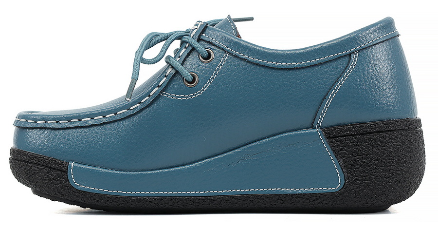 женские мокасины на танкетке натуральная кожа binifoot/bnf тайвань