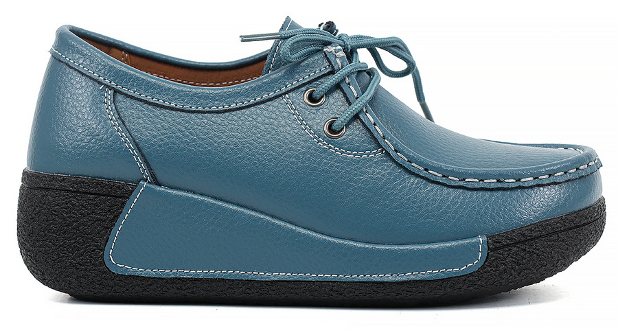 женские мокасины на танкетке натуральная кожа binifoot/bnf тайвань